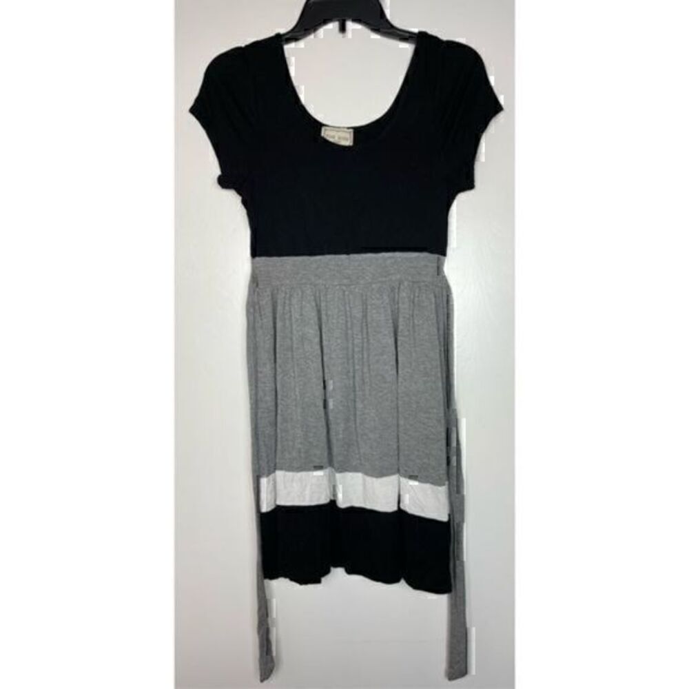 Black, White & Gray Sun Dress by Pink Rose Size Petite Medium